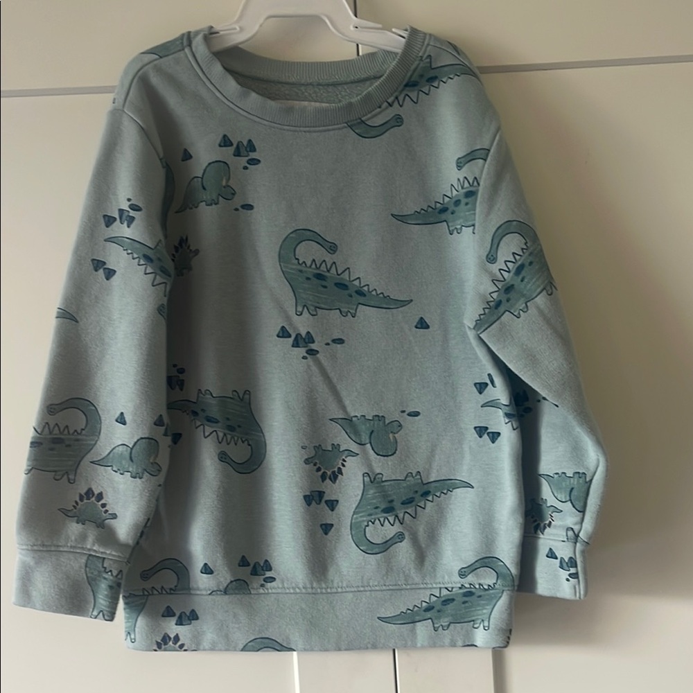 Old Navy Light Blue Crocodile Print Sweatshirt